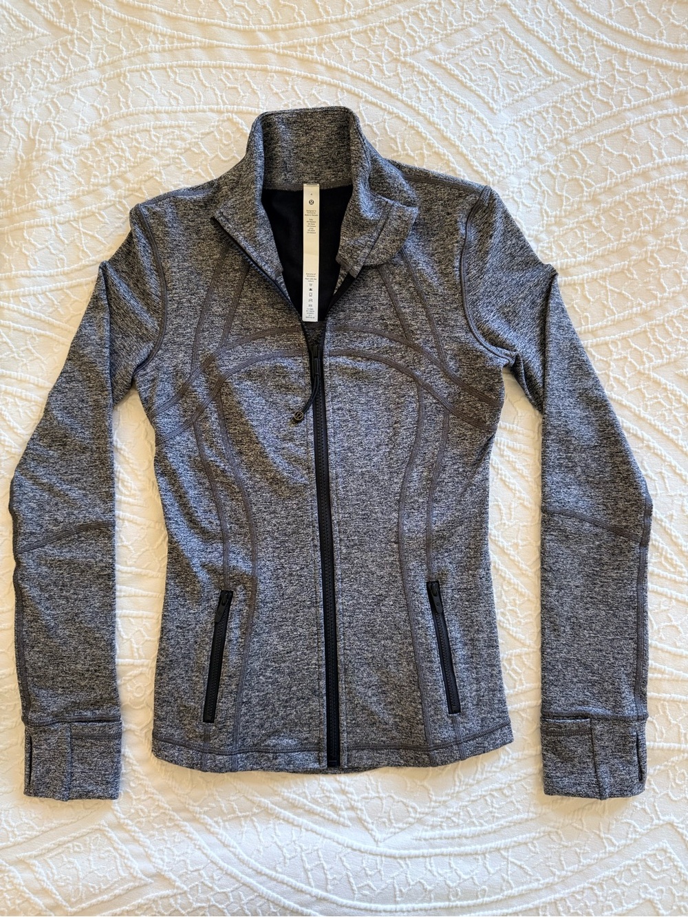 Lululemon Luon Define Jacket Heathered Black Size 4